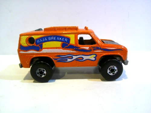 Hot Wheels Baja Breaker - Vintage 1980s Ford Van E-Series 4x4  Mattel