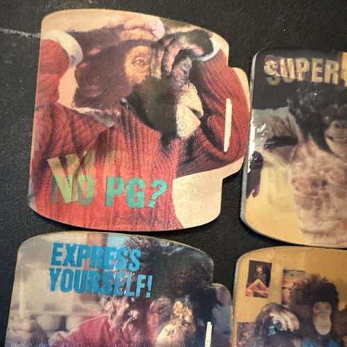 BROOKE BOND - PG TIPS MUG SHAPED CHIMP HOLOGRAM SET OF 8 FRIDGE MAGNETS - Picture 2 of 10