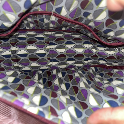 VERA BRADLEY Quilted Burgundy Bag with Adjustable Strap-Pre Owned - Picture 5 of 8