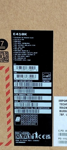 ASUS Vivobook E410K 14" FHD Win 11 Laptop 4GB RAM 64GB EMMC Intel Celeron N4500 - Picture 13 of 13