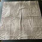 $500 RARE SCHLOSSBERG EXOTIC Palm Frond EURO SHAMS SATEEN GRAY Switzerland