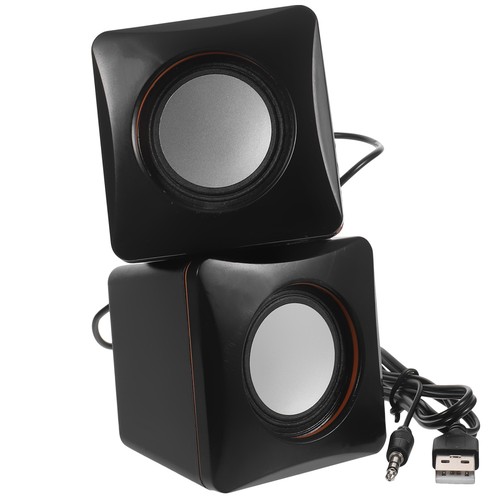 Mini Speaker Small Compact Loudspeaker Desktop Speakers with Cord - 第 9/12 張圖片
