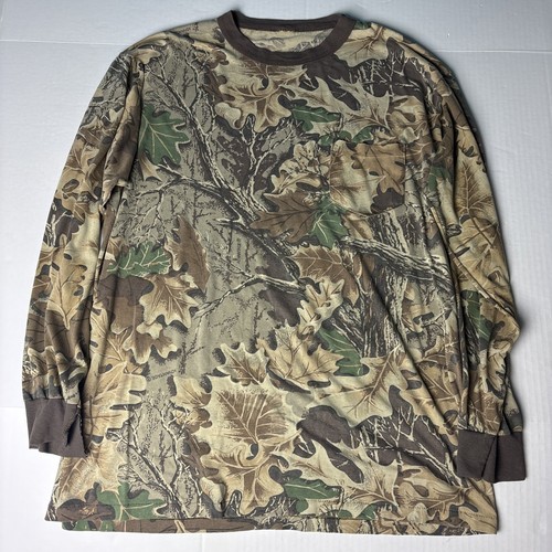 Vintage Realtree Men's Large Hunting Shirt Advantage Camoflage Long Sleeve Hunt - Picture 1 of 10