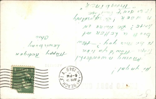 FL Florida Key Theater of the Sea Dolphin c1930-50s Real Photo Vintage Postcard - Picture 2 of 2