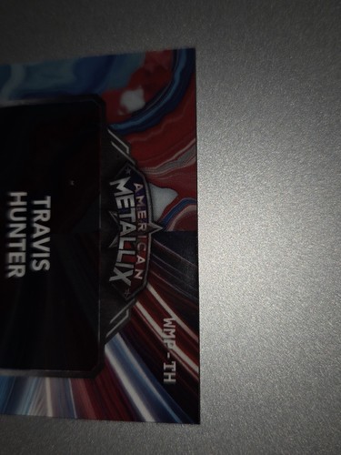 Travis Hunter 2023 Wild Card American Metallix Wild Marble Paint Colorado 1/3 SP - Bild 8 von 12