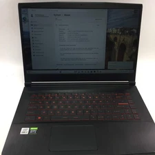 MSI Thin GF65 GF65 15.6" i7-10750H 2.6GHz 16GB RAM 500GB GeForce RTX 3060