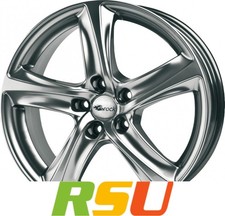 Brock B25 chromsilber lackiert 7.5x17" ET48 LK5 114.3 ML 72.6 Alufelgen 17 Zoll