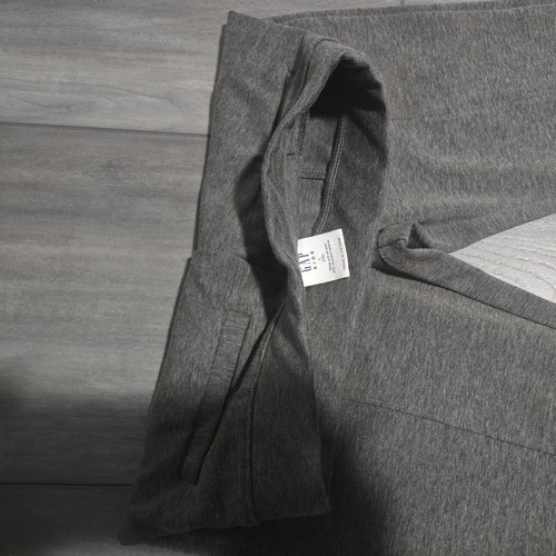 GAP Kids Girls Pull-On Pintuck Ponte Pants Split-Hem Elastic-Waist Gray Sz L(10) - Picture 3 of 5
