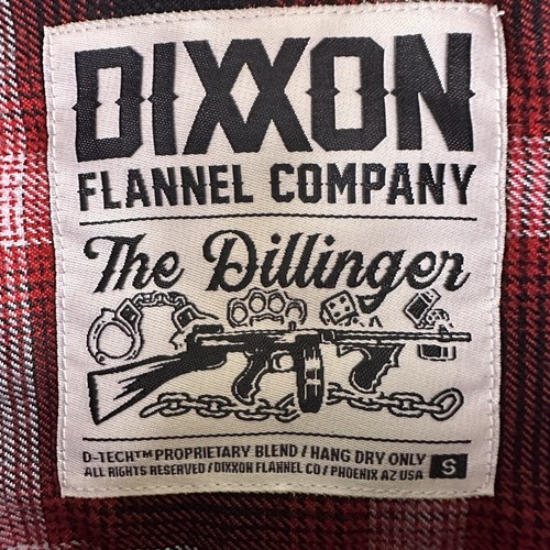 Dixxon Damen kleiner "The Dillinger" rot und schwarz Flanell selten ausverkauft limitiert - Bild 12 von 16