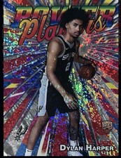 Topps Dylan Harper Power Players Rookie Insert Hologram San Antonio Spurs #PP-17