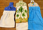 New Lot of 3 unused handmade hanging kitchen towels