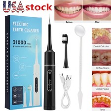 Electric Dental Scaler Tartar Plaque Calculus Remover Teeth Stains Cleaner Tools