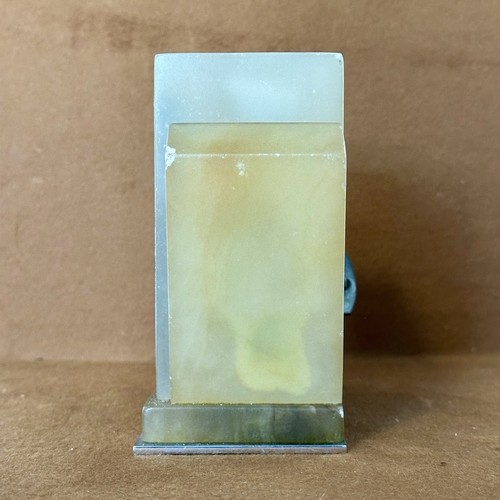 ORIGINAL ART DECO SMITHS ENGLAND 8-DAY MANTEL CLOCK | STONE - Picture 8 of 17