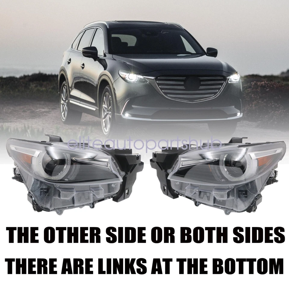 Fits Mazda CX-9 2016-2023 Adaptive LED Headlight Headlamp w/AFS Left Driver Side - Image 2 of 4