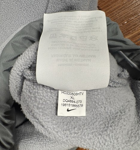 Nike Club Fleece Big Swoosh Crewneck Sweatshirt Mens Sz XL Grey DQ4894-073 - Picture 8 of 9