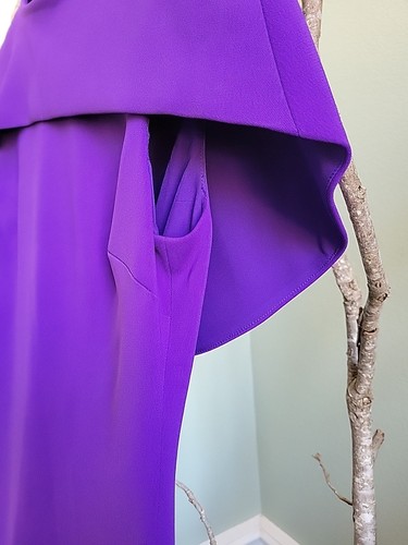 Badgley Mischka lila Damen-Cocktailkleid neu mit Etikett Größe 4 - Bild 3 von 3