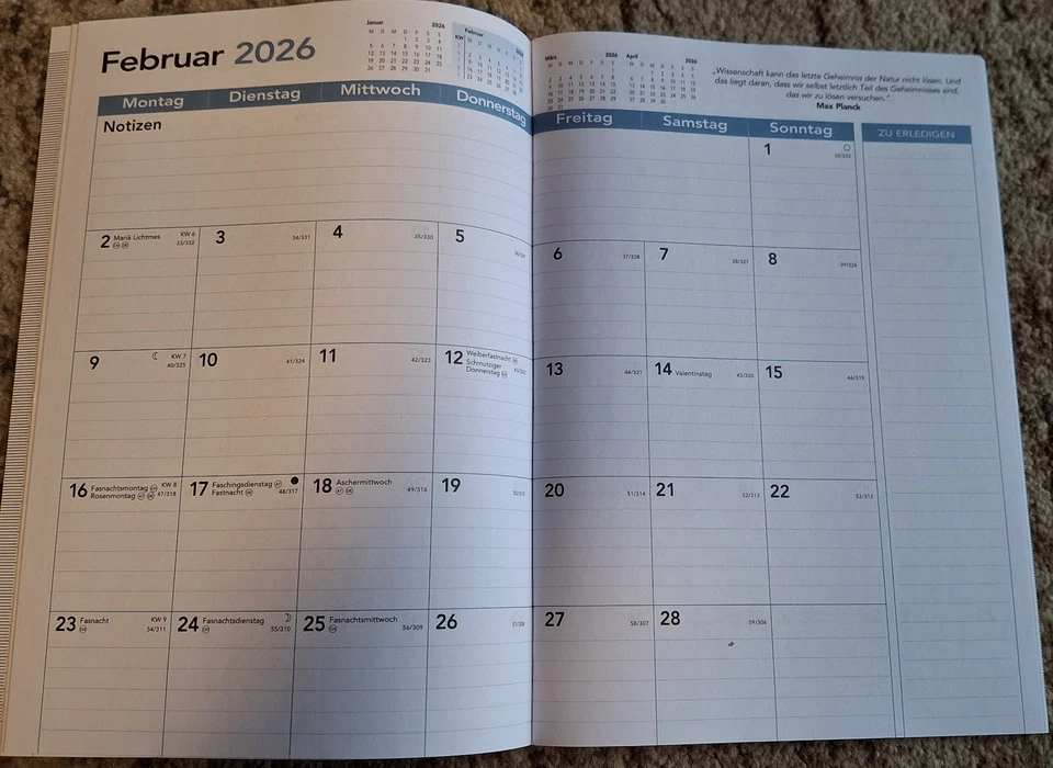 Monatsplaner Teamwork A4 - jeder Monat eine Doppelseite - Bild 2 von 4