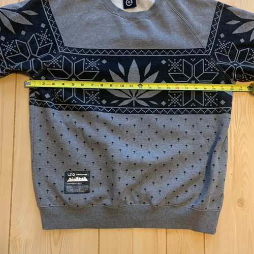 LRG Lifted Research Group Hierba Hoja de Marihuana Navidad Vacaciones Sudadera M - Imagen 5 de 7