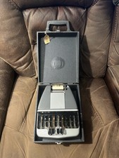 La Salle Stenotype Stenograph Machine Sleek Style w/Case 1940's Vintage MINT