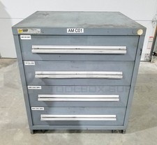 STANLEY VIDMAR TOOL CABINET CHEST, 4 DRAWER, 30" W x 28" D x 33" H