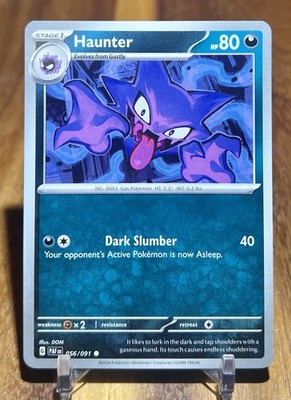 Haunter 056/091 Common Paldean Fates Pokemon Near Mint