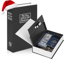 Book Safe Lock Money Cash Sentry Hidden Secret Fire Proof Box Home Storage Vault