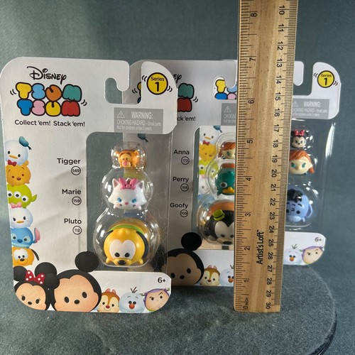Disney Tsum Tsum Series 1 Jakks Pacific Vinyl Figure Lot Pluto Goofy Minnie Anna - Picture 9 of 12