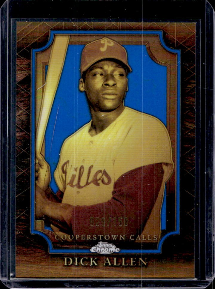 2025 Topps Chrome Dick Allen Cooperstown Calls Blue Refractor #29/150 Phillies