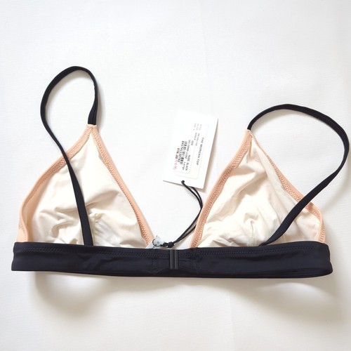 Solid and Striped Womens The Morgan Top Nude Black Swimsuit Bikini Large $78 NWT - Picture 2 of 7