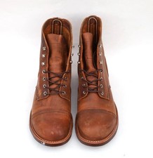 Red Wing Heritage Iron Ranger Boots 8085 Size 12 D in Copper Rough Tough Leather
