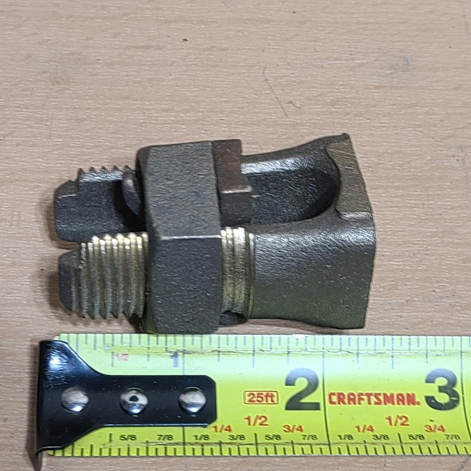 BURNDY KS29 Split-Bolt Conn,Unpltd,Cu,Square Head 22A939 - Image 2 of 4