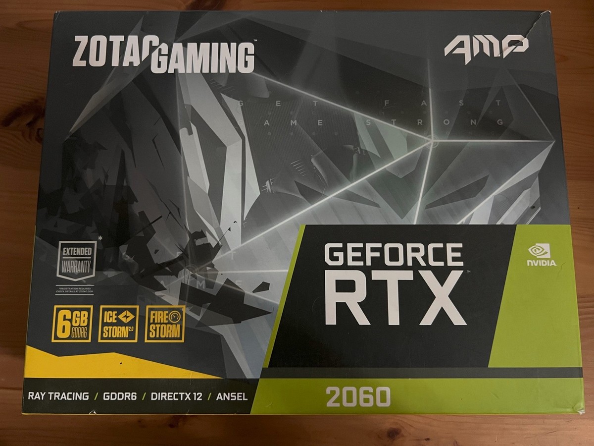 ZOTAC NVIDIA GeForce RTX 2060 AMP 6GB GDDR6 Graphics Card (ZT