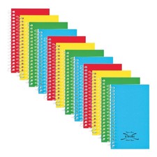 Memo Book, Side Spiral Bound, 5" x 3", 60 Sheets, Pack of 12 (31220-12)