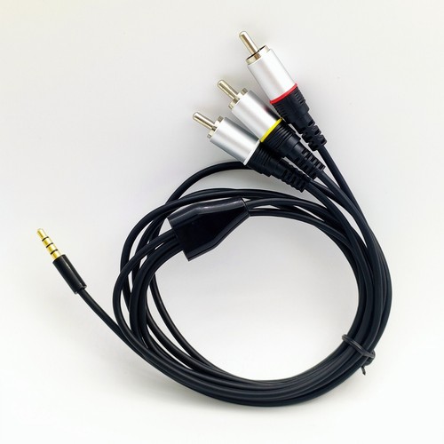 Cable auxiliar enchufe macho TRRS de 3,5 mm 1/8" a 3 RCA para TV, teléfonos inteligentes, MP3 5 PIES - Imagen 6 de 10