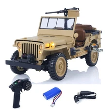 HG4 58 1:14 2.4G RC Open Top Military Car 4X4 2Speed Off Road Vehicle Sound