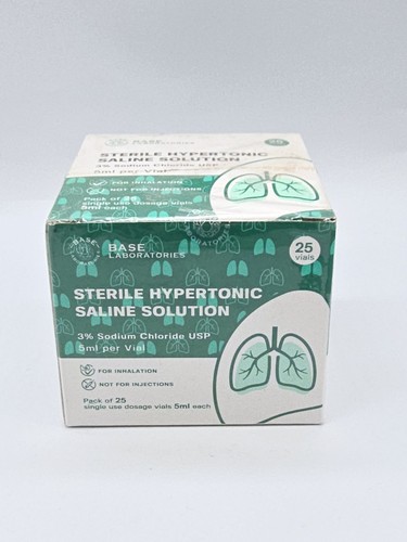 Sterile Hypertonic Saline Solution 3% Sodium Chloride USP Exp 03/27