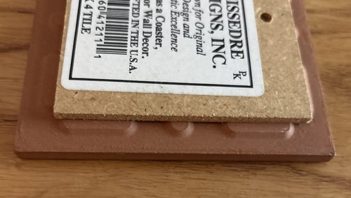 Azulejo de cerámica Cleo Teissedre Story Teller arte remache/posavasos o decoración de pared. - Imagen 4 de 6