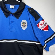Security Officer Polo Shirt Advanced Nationwide First Class Uniform L Halloween