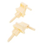  2 Sets Toilet Water Inlet Valve Hinge Plastic Bolts Lid Replacement