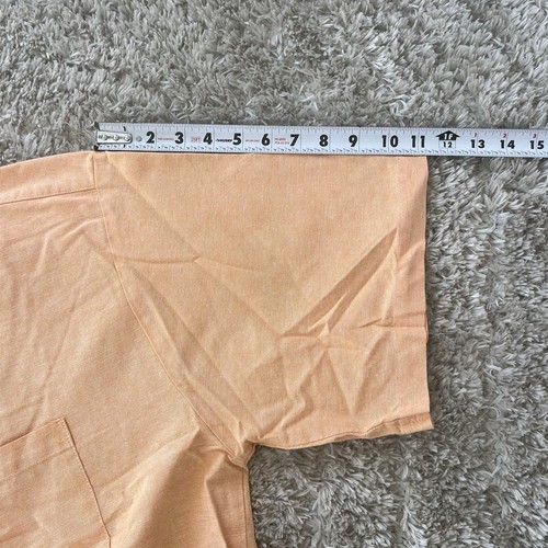 Camisa Discover Abotonada Hombre Talla XXL Mangas Cortas Naranja Informal Tropical EE. UU. - Imagen 5 de 6