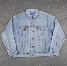 Vintage Levis Jacket Mens Medium Denim Jean Trucker Type 3 III Made in USA 90s