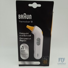 Braun ThermoScan 3 Ohrthermometer | Schnelle 1-Sekunden-Messung | Aku... IRT3030