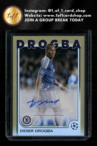 2024-25 Topps UEFA Club Competitions #A-DD Didier Drogba Base Auto Gold 36/50 ZZ