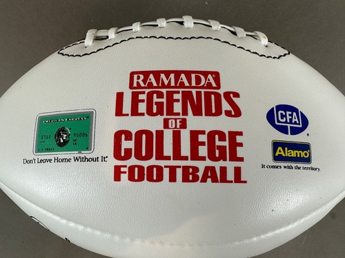 FÚTBOL RAMADA LEYENDAS DE LA UNIVERSIDAD autógrafo Wilson 1001 NFL caja publicidad - Imagen 2 de 13