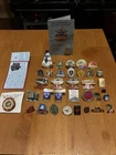 Lot Of 37 Vintage Pins ( Coca Cola, Olympics, Toronto Transit Commission, Etc)