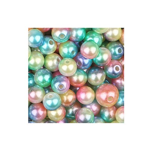 850Pcs 4/6/8/10mm Beads DIY Shiny Faux Pearl Beads with Hole for Decoration - Foto 29 di 31