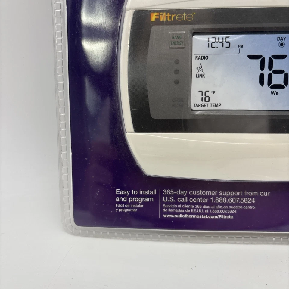 Filtrete 3M-50 Wi-Fi 7-Day Programmable Thermostat (9-899) Touch Screen Remote - Image 4 of 4