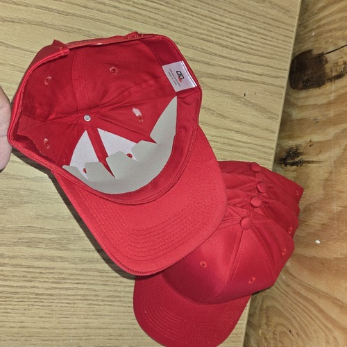Lotto 5 cappelli berretto baseball vintage Youngan rosso regolabile snapback taglia unica nuovi senza etichette - Foto 5 di 6
