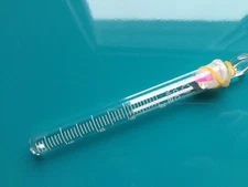 Beyondsupply-lab Test Tube with Glass Stopper Cap Scale Line 10 ml (A Set of 5)