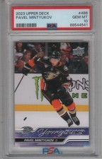 Pavel Mintyukov 2023-24 Upper Deck Young Guns RC PSA 10